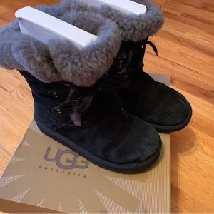 UGG Kids Lace Boots Size 2